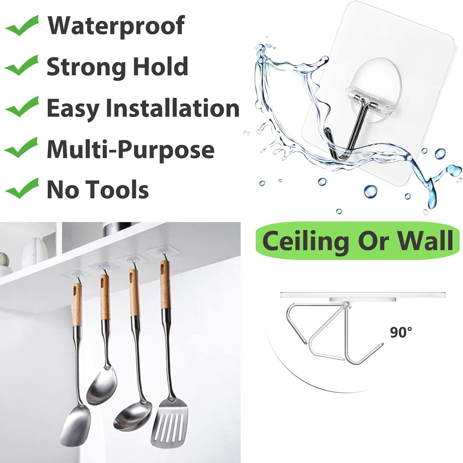 JINSHUNFA Adhesive Hooks