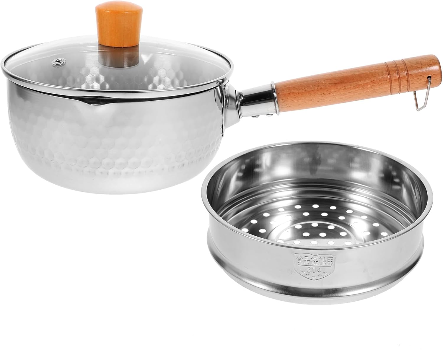 Ergonomic Double Layer Pot Set for Quick Meals