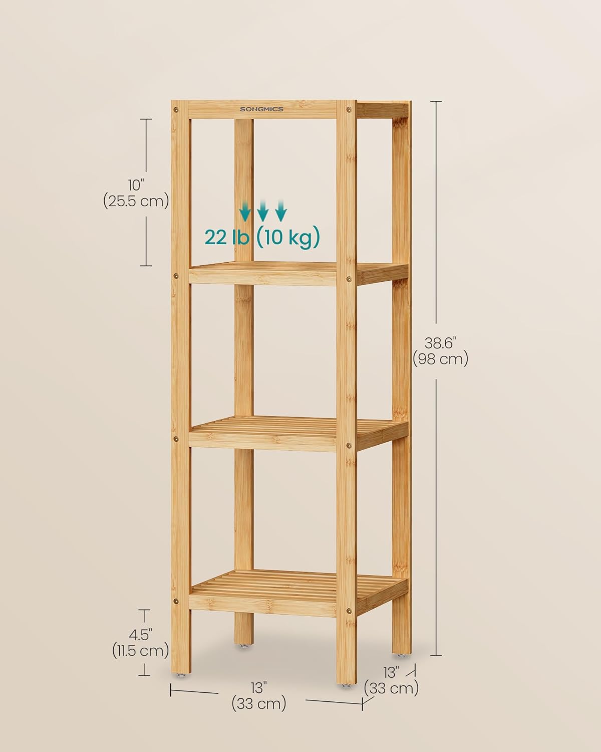Bamboo Multi-Functional Storage Rack for Home Use