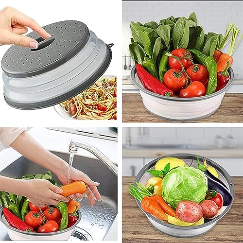 Easy Fit Ventilated Microwave Cover with Hook Durable Protection for Your Kitchen