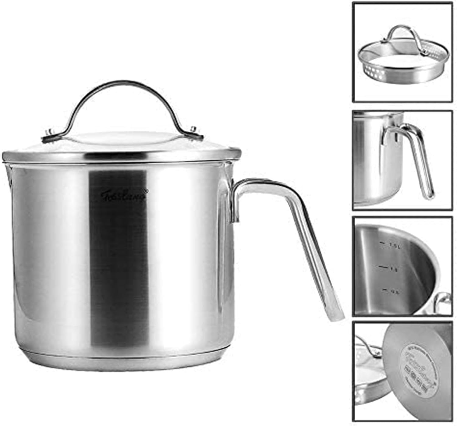 THEGA 15QT Stainless Steel Saucepan with Lid