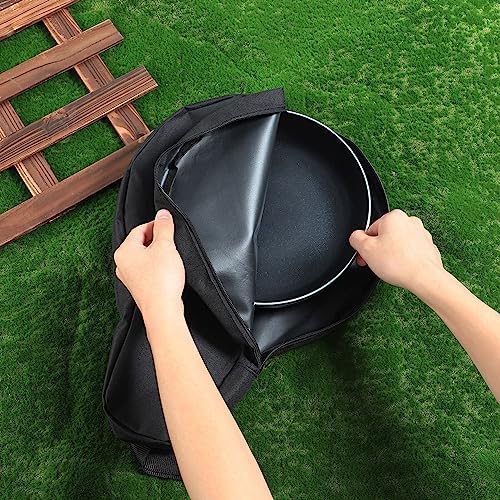 Hemoton 2-Piece Cast Iron Folding Bag for Outdoor Camping