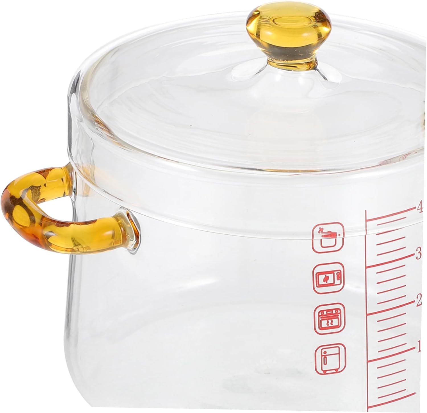Luxshiny Glass Cooking Pot Steamy Multi-Functional