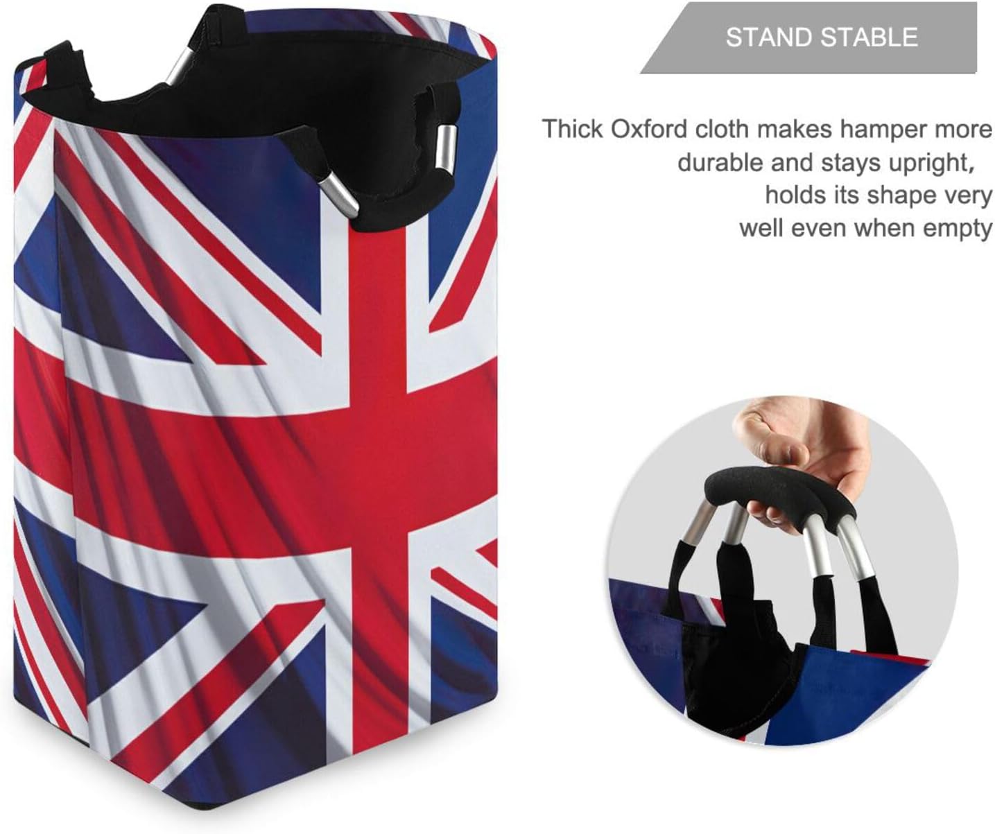 British Flag Folding Laundry Hamper