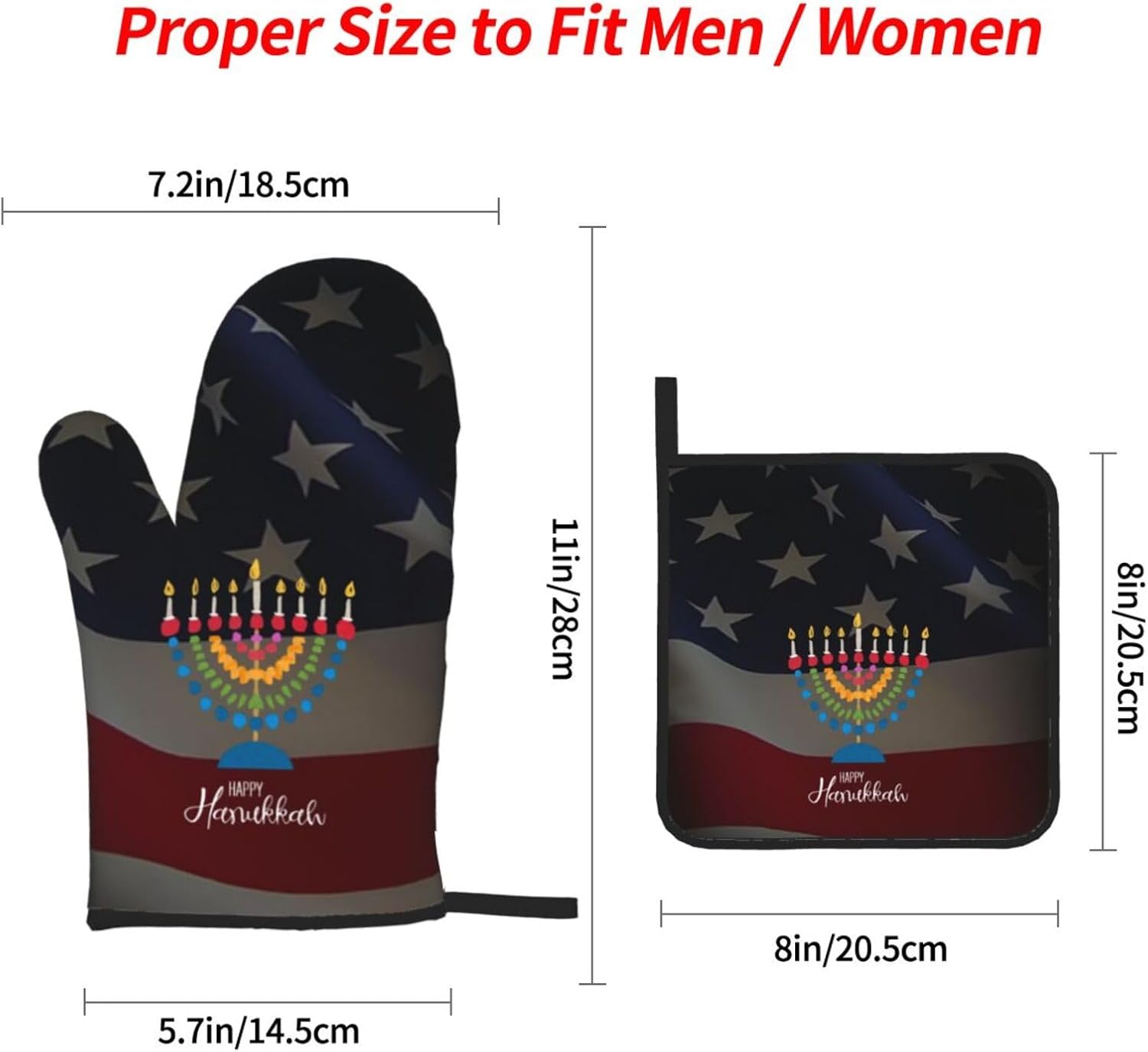Rqwaaed Premium Heat-Resistant Oven Mitts Set