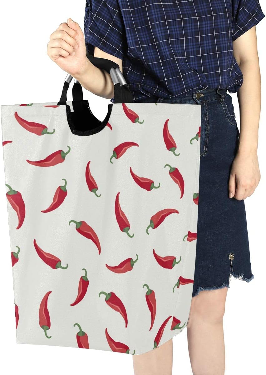 MOYYO Red Chili Collapse Laundry Basket - Eco-Friendly Folding Organizer for Home