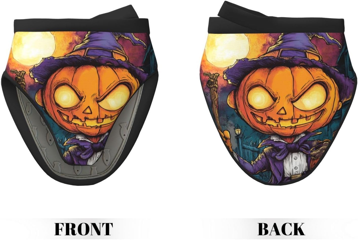 Slim Halloween pumpkin oven mitts