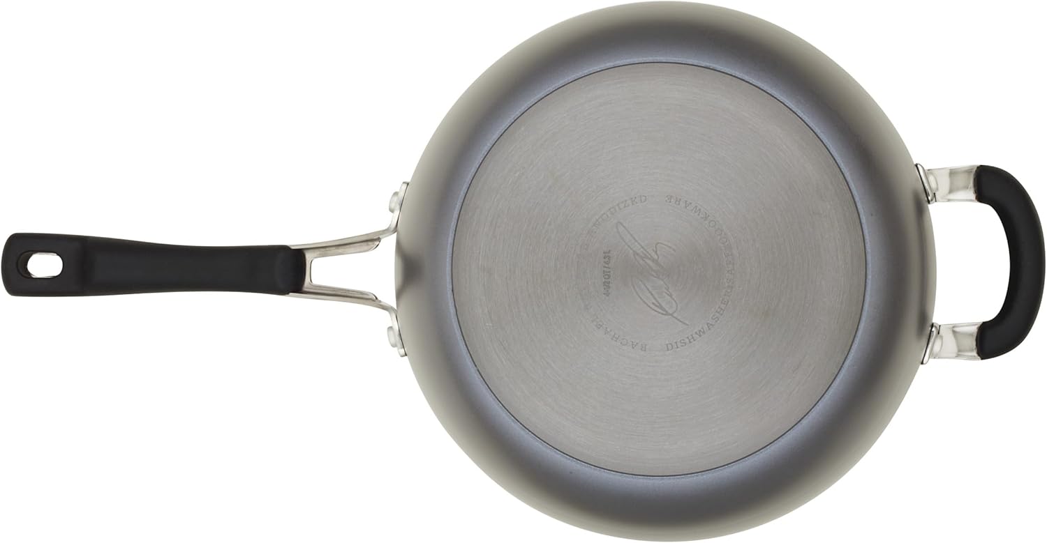 Rachael Ray Cook Create 45 Quart Hard Anodized Nonstick Saucepan with Lid