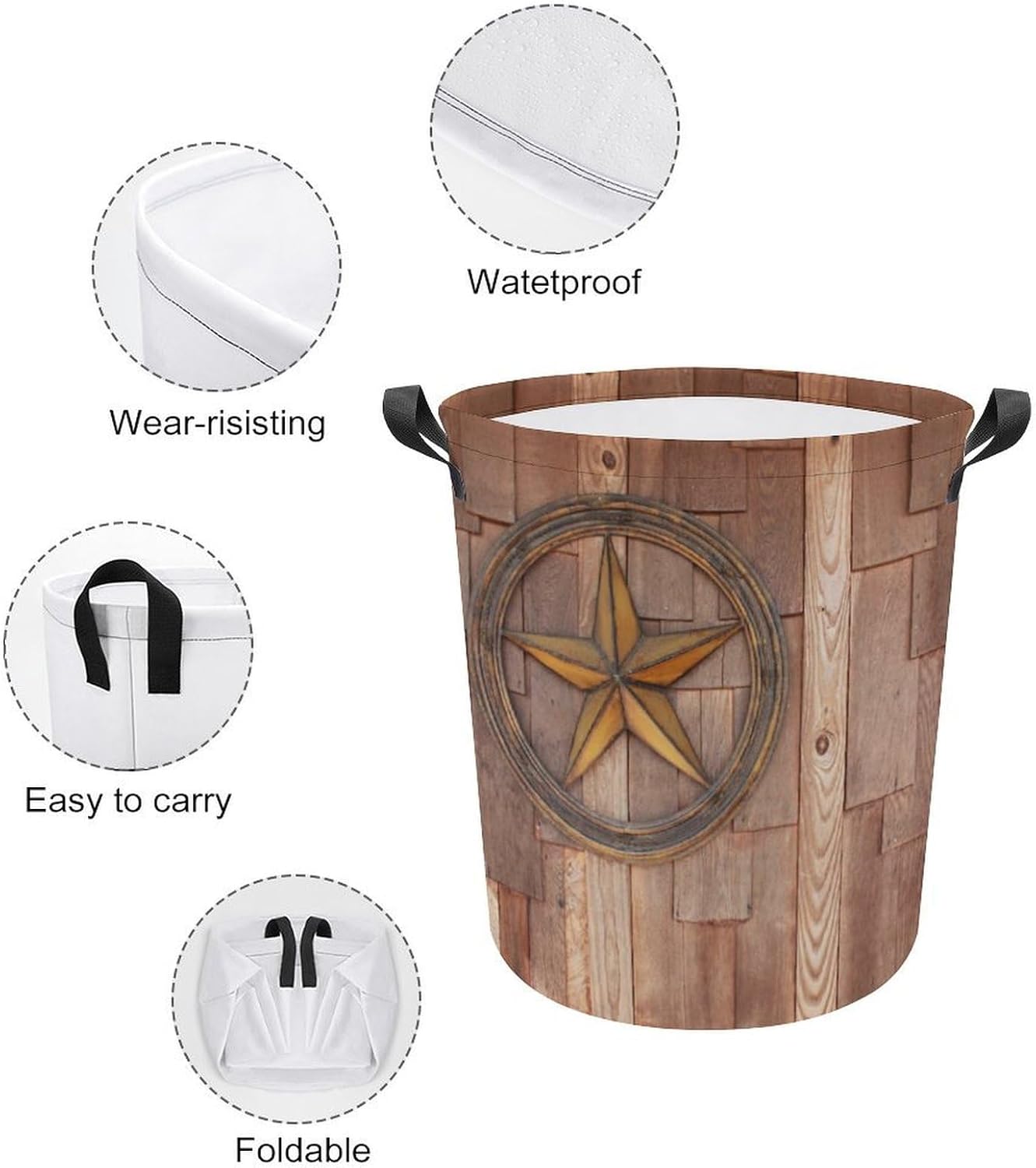 Collapsible laundry hamper - 17-inch Lightweight Organizer