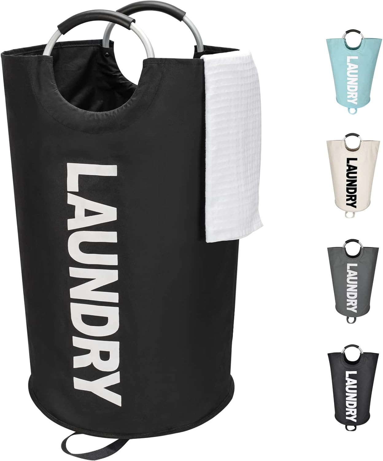 Your Must-Have Standing Laundry Basket for Busy Families 90L Capacity Black