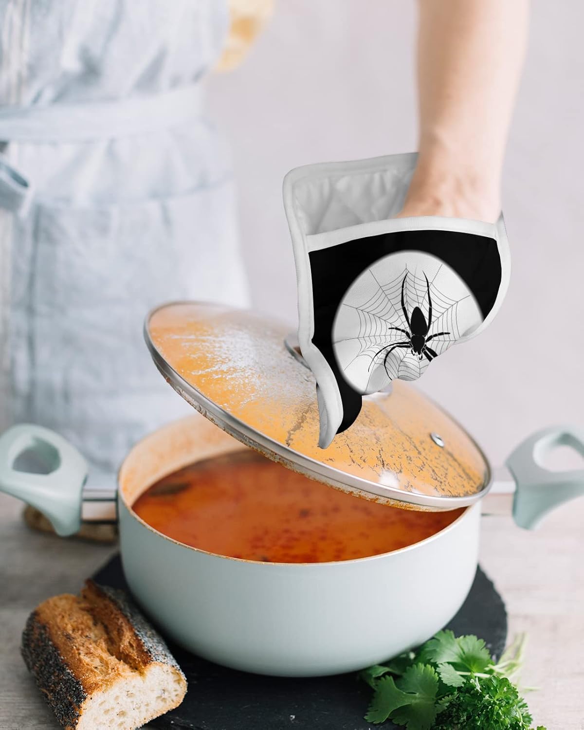 Scare Up Some Laughs - Halloween Cobweb Pot Holder Set 5-Pack