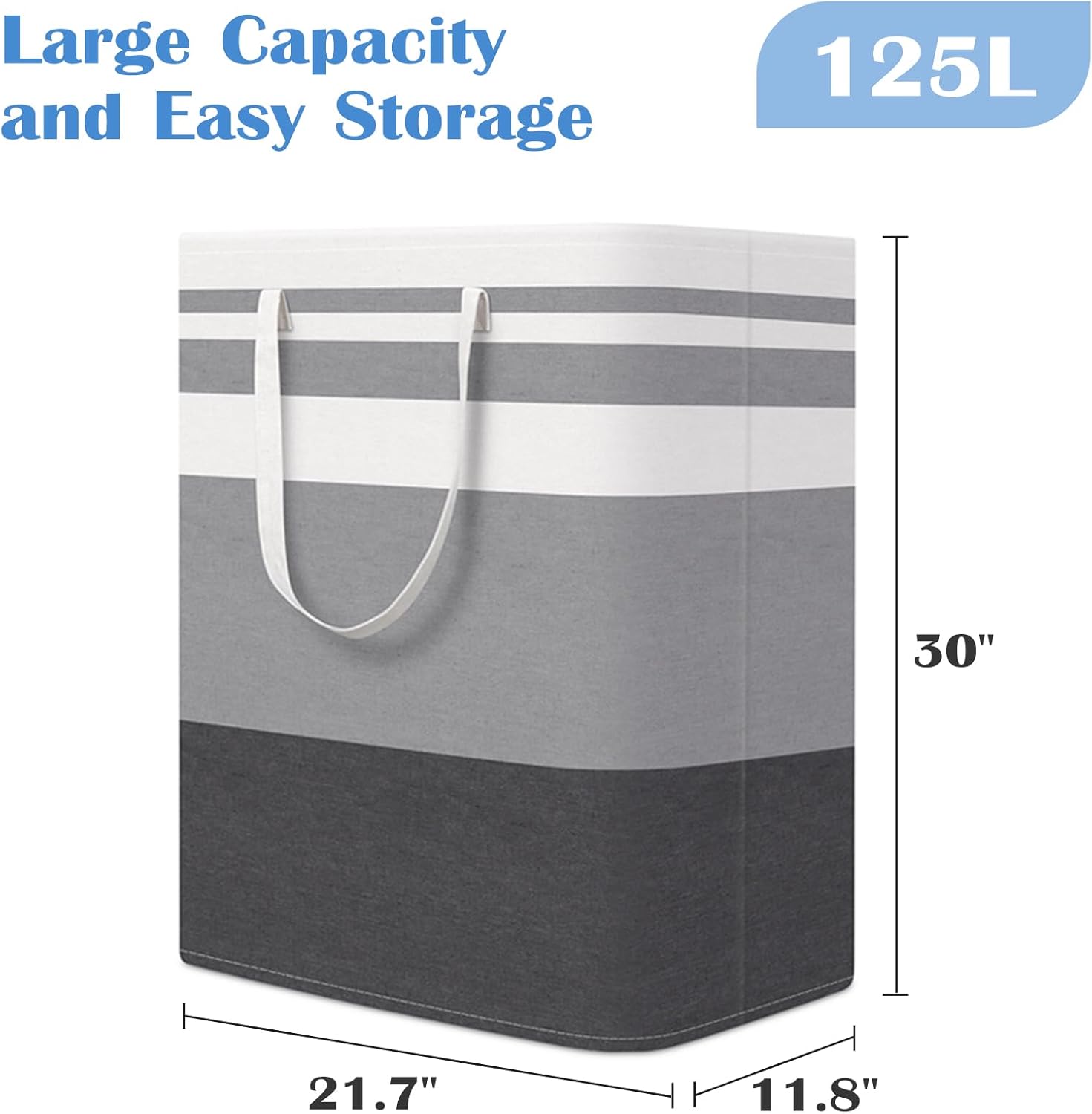 BlissTotes 3-Pack Freestanding Laundry Basket