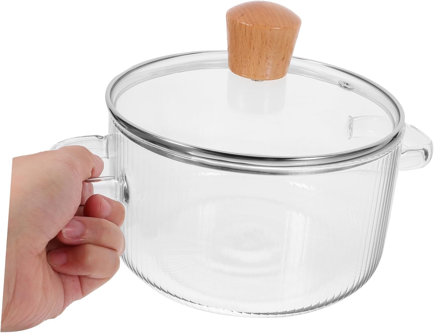 Glass Cooking Pot with Lid