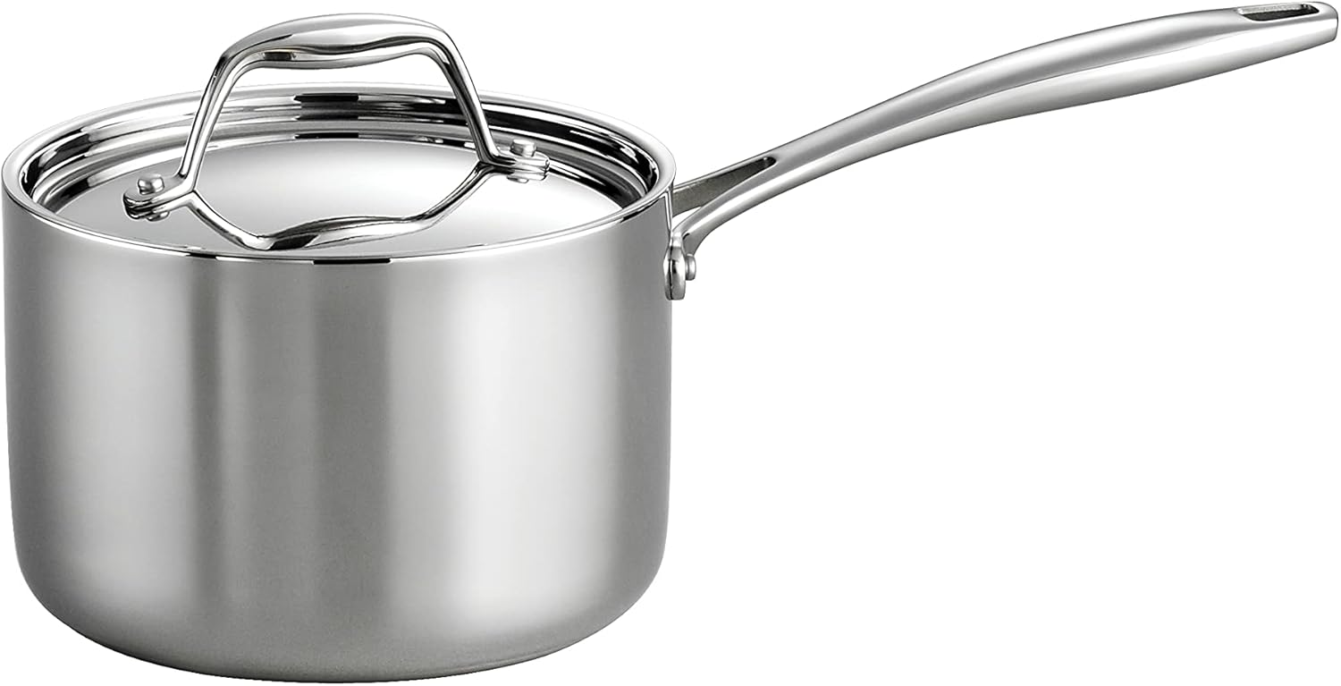 Durable 2-Quart Saucepan with Lid