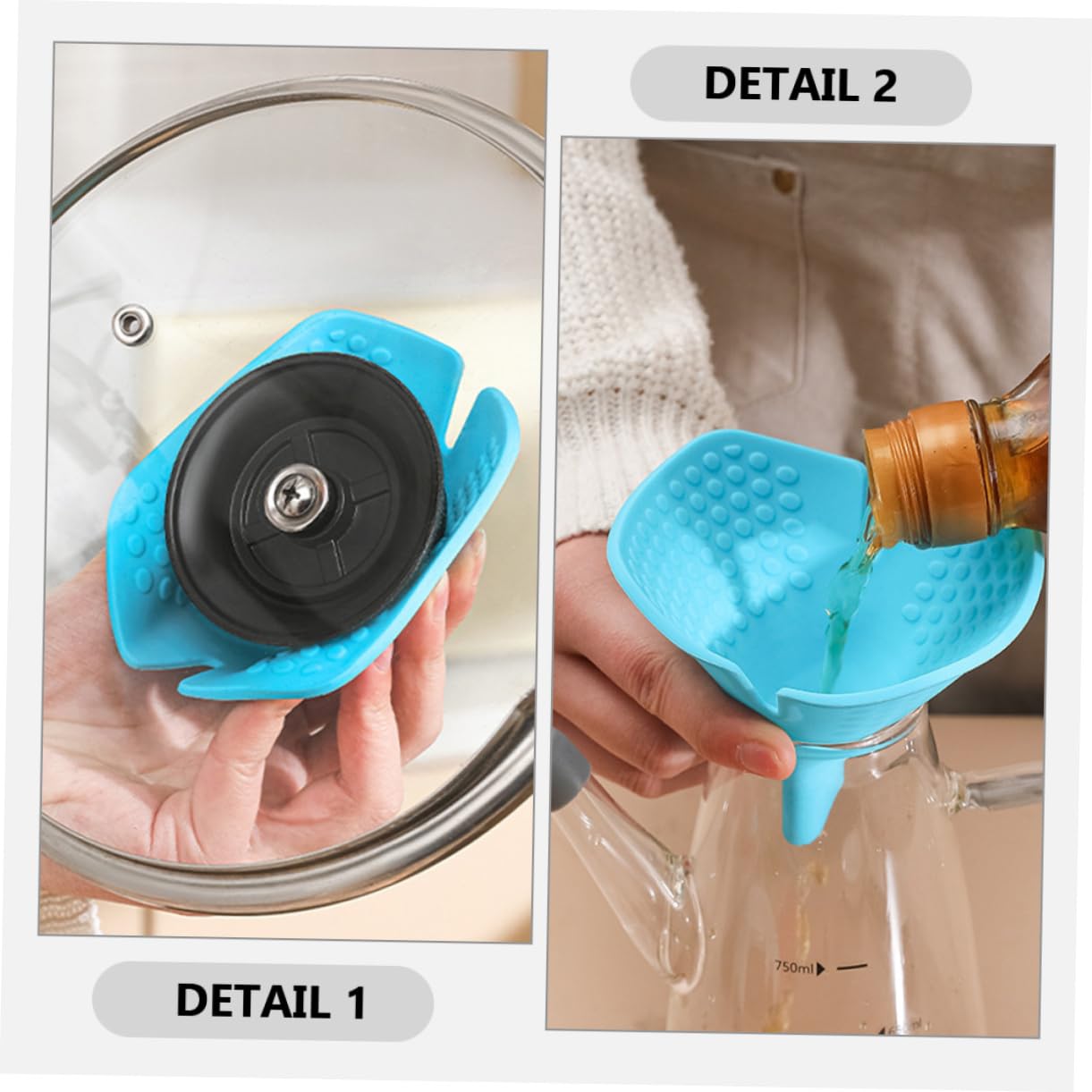 Adjustable Silicone Kitchen Gadget Heat Resistant Pot Opener Holder