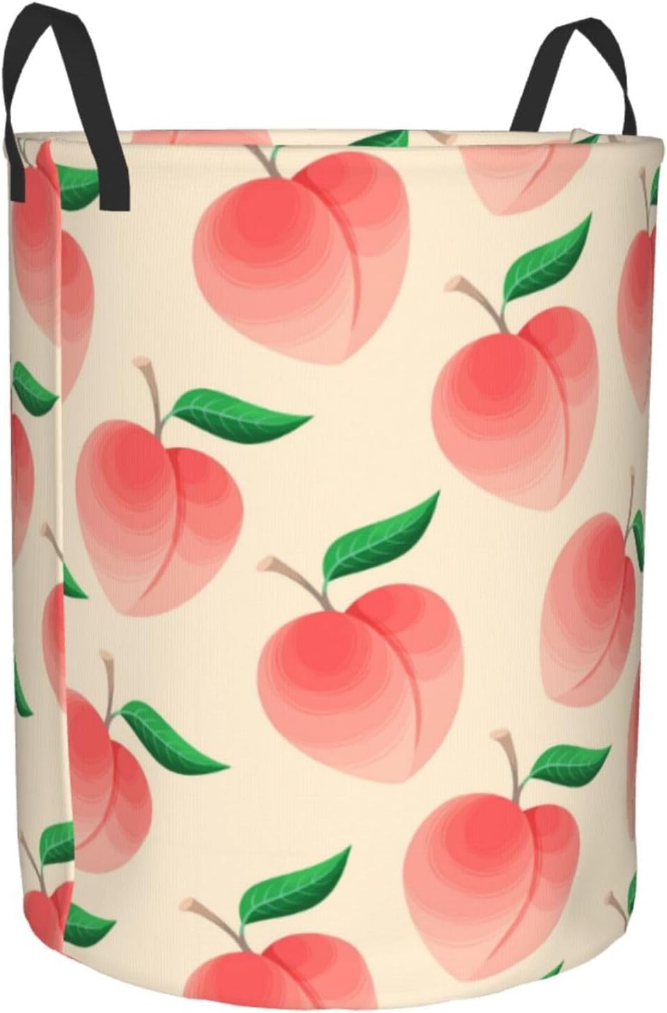 Peach Laundry Hamper Foldable Basket