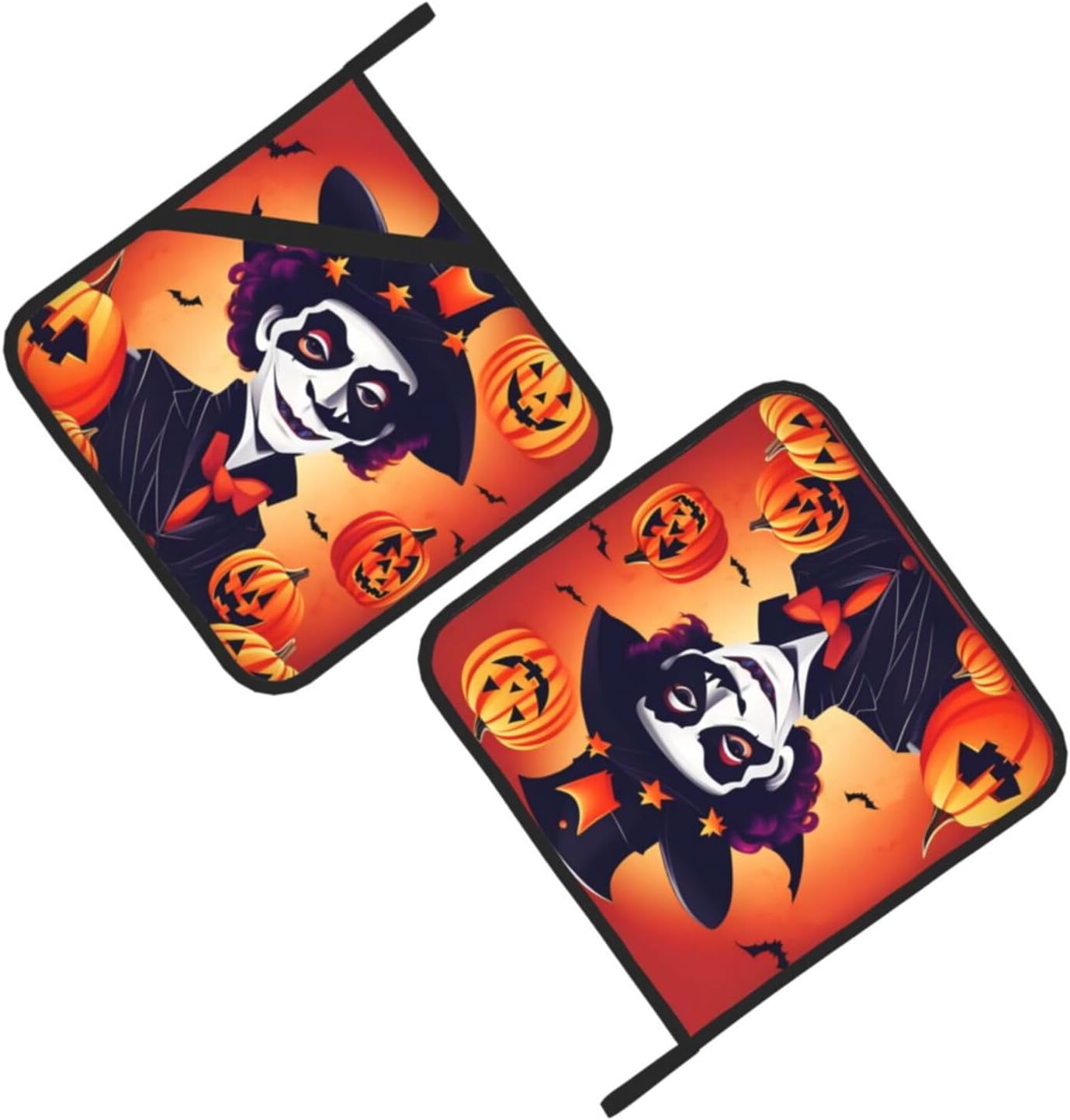 Happy Halloween Heat-Resistant Potholders Set
