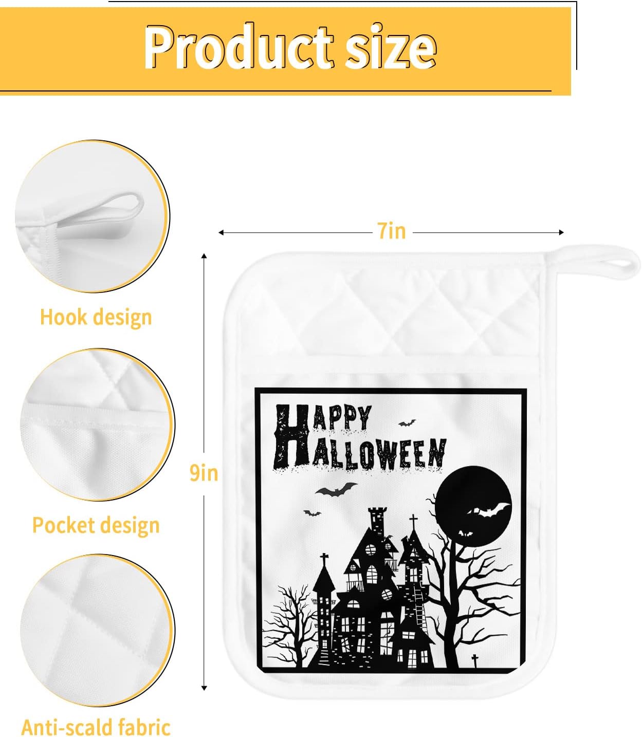 5-Piece Heat-Resistant Pot Holder Set for Kitchen GIFTS
