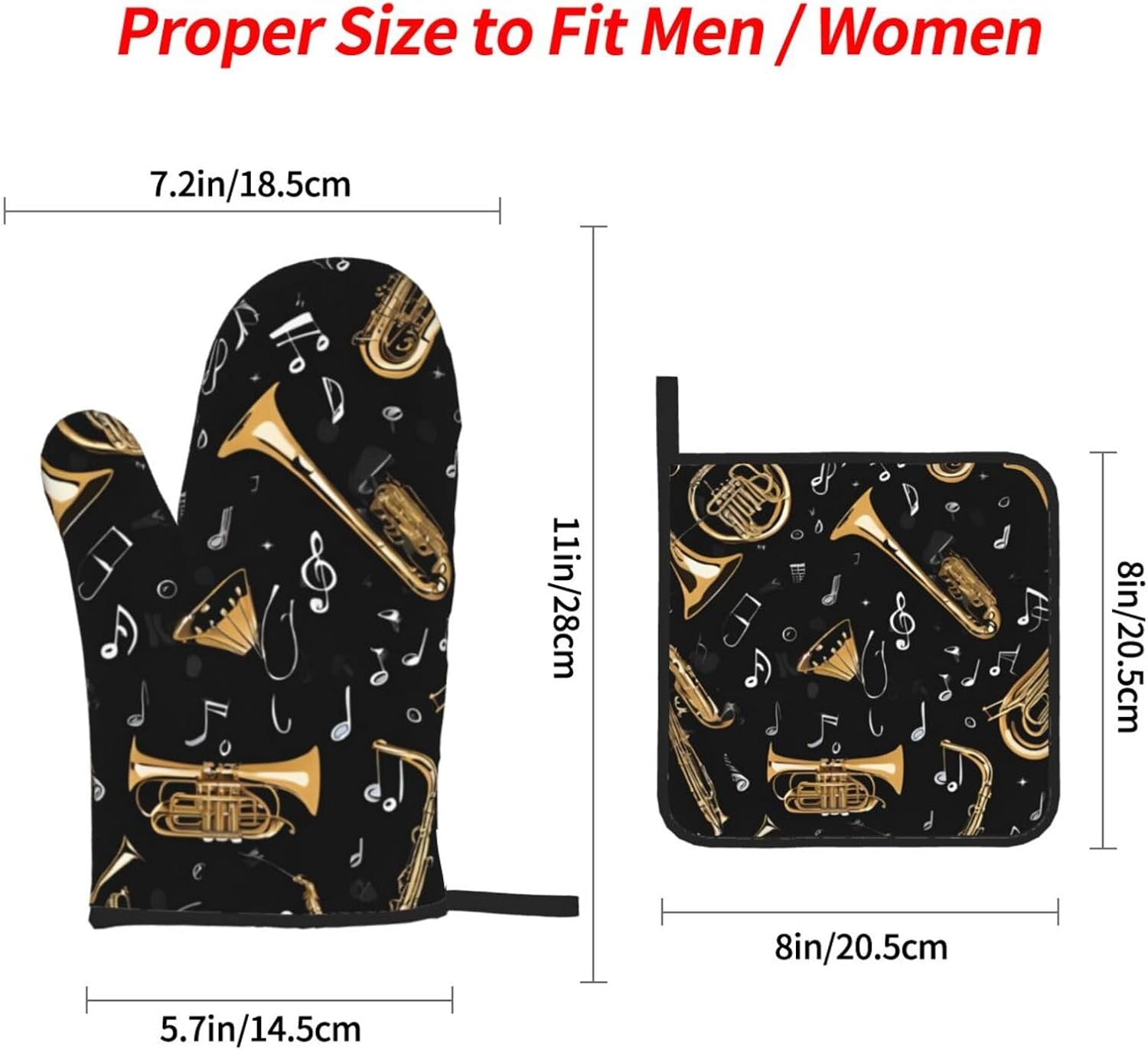 4-Piece Heat-Resistant Oven Mitts Pot Holders for Cooking