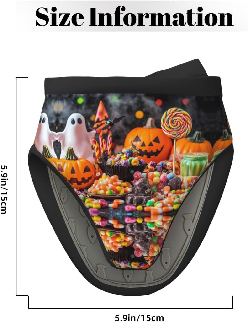 Halloween Mini Oven Mitts - Heat-Resistant Pumpkin Shape Kitchen Gloves