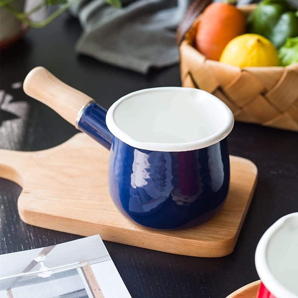 Mini Enamel Milk Pot for Easy Heating