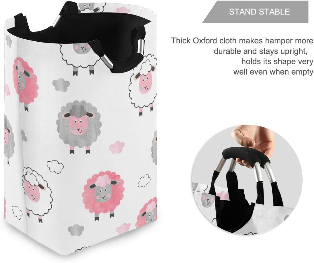 MOYYO Foldable Laundry Basket with Durable Handles