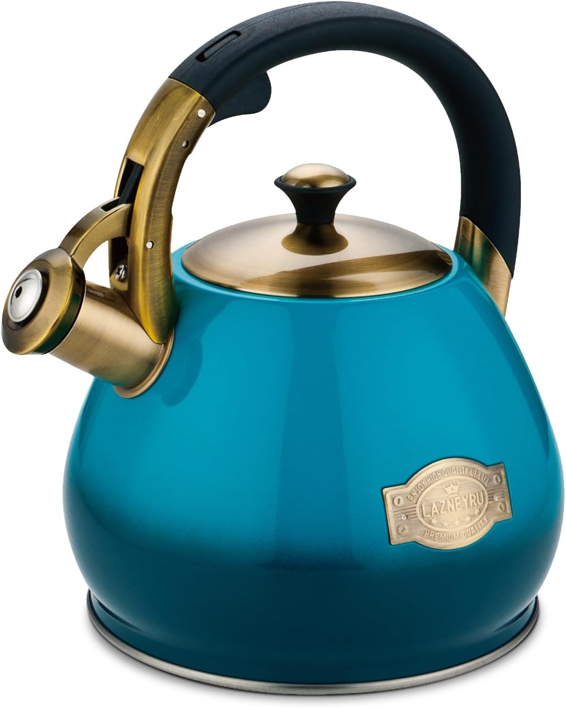 Lazneyru Stainless Steel Whistling Kettle 3 Quart