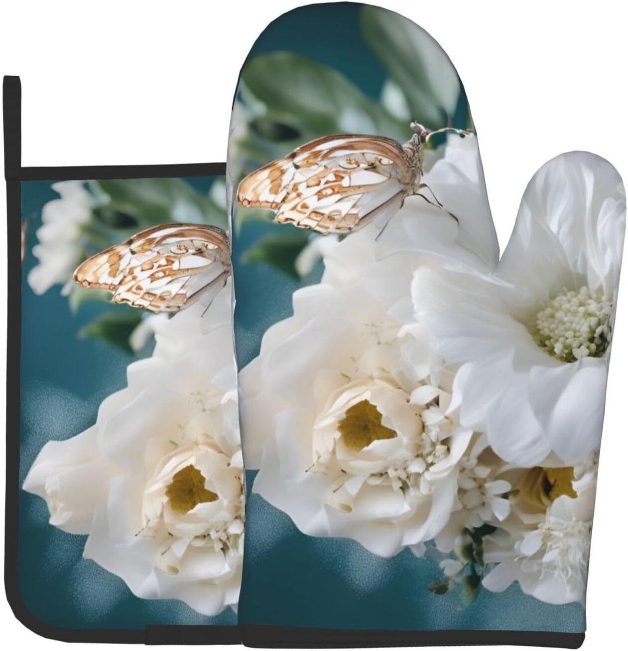 Quopvn Oven Mitt Pot Holder Set