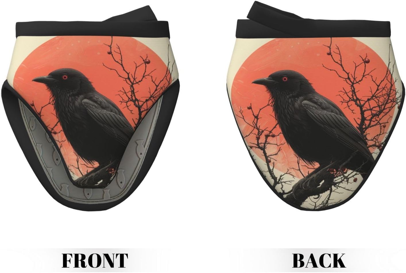 Gjieliness Vintage Halloween Raven Silicone Oven Mitts