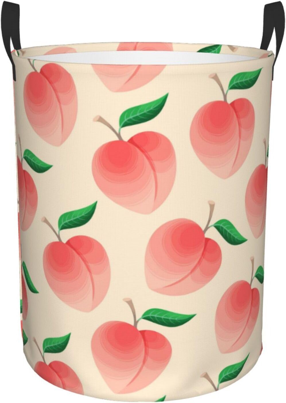 Peach Laundry Hamper Foldable Basket