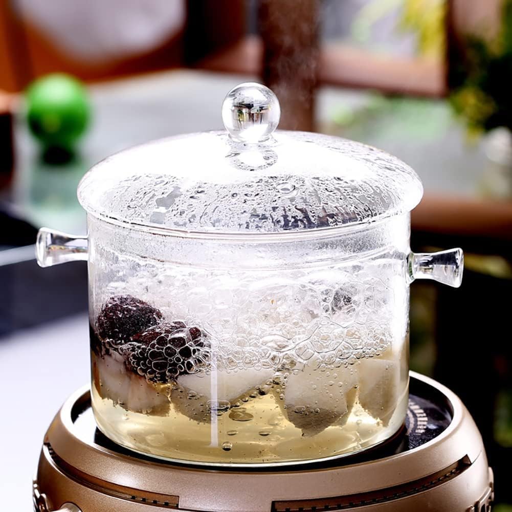 Miecux saucepan 15L Heat-Resistant cooking pot 50OZ