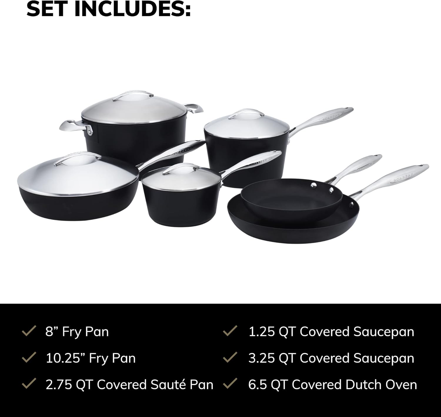 Professional 10-Piece Cookware Set