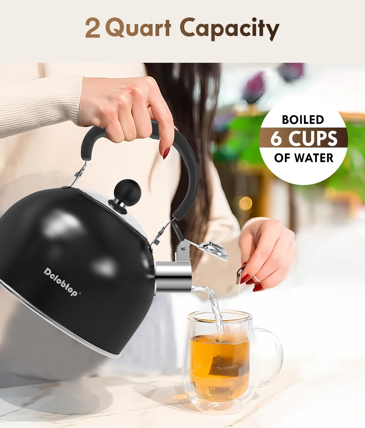 Premium Stainless Steel Tea Kettle for Stove Top