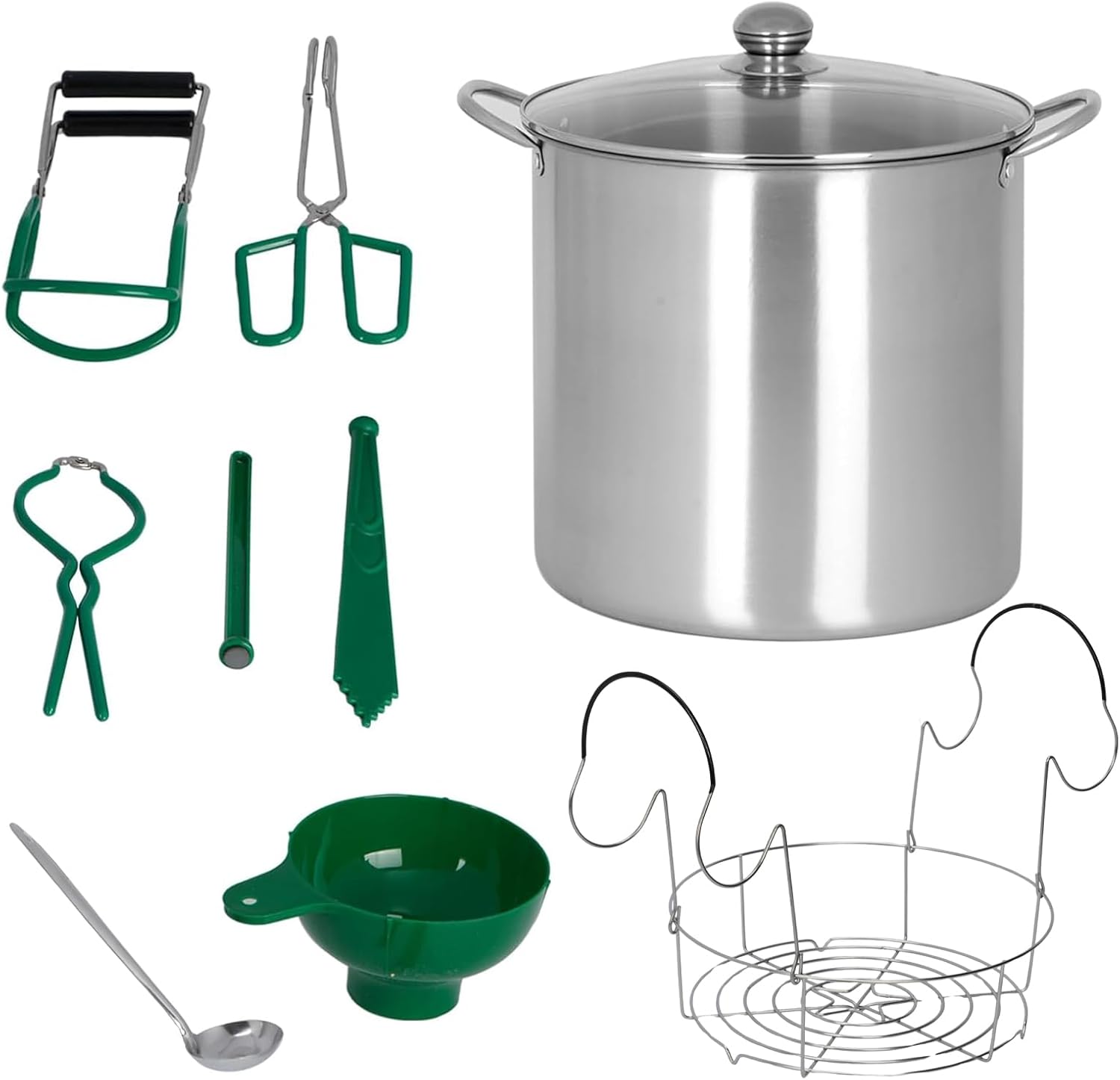 215 Quart Stainless Steel Canning PotKit for Beginners with 7 Tools Set