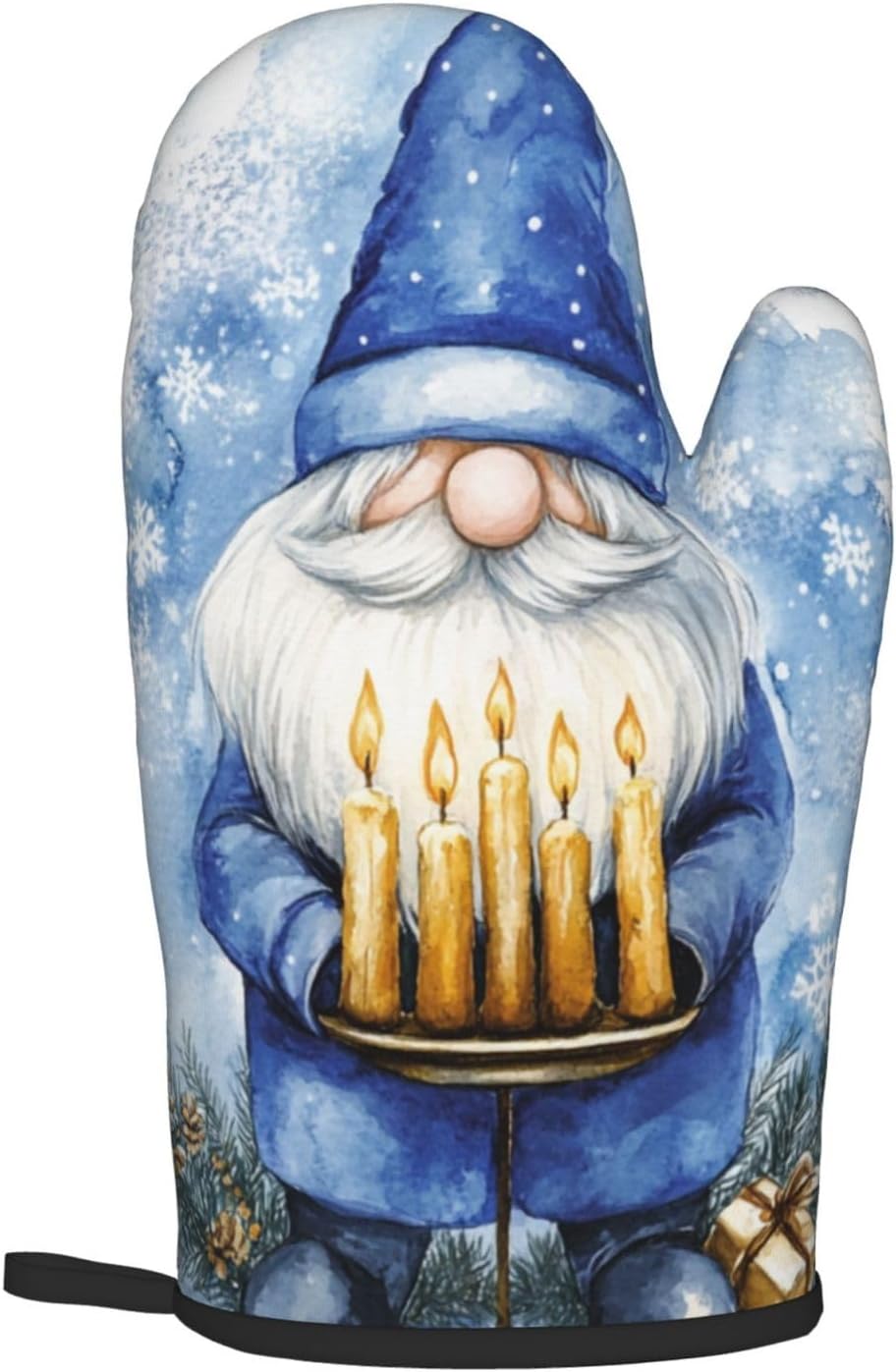 Hanukkah Gnome Oven Mitts Pot Holders