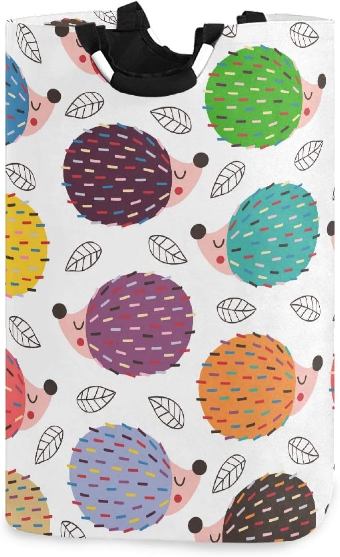 Susiyo Colorful Hedgehogs Foldable Laundry Basket 1