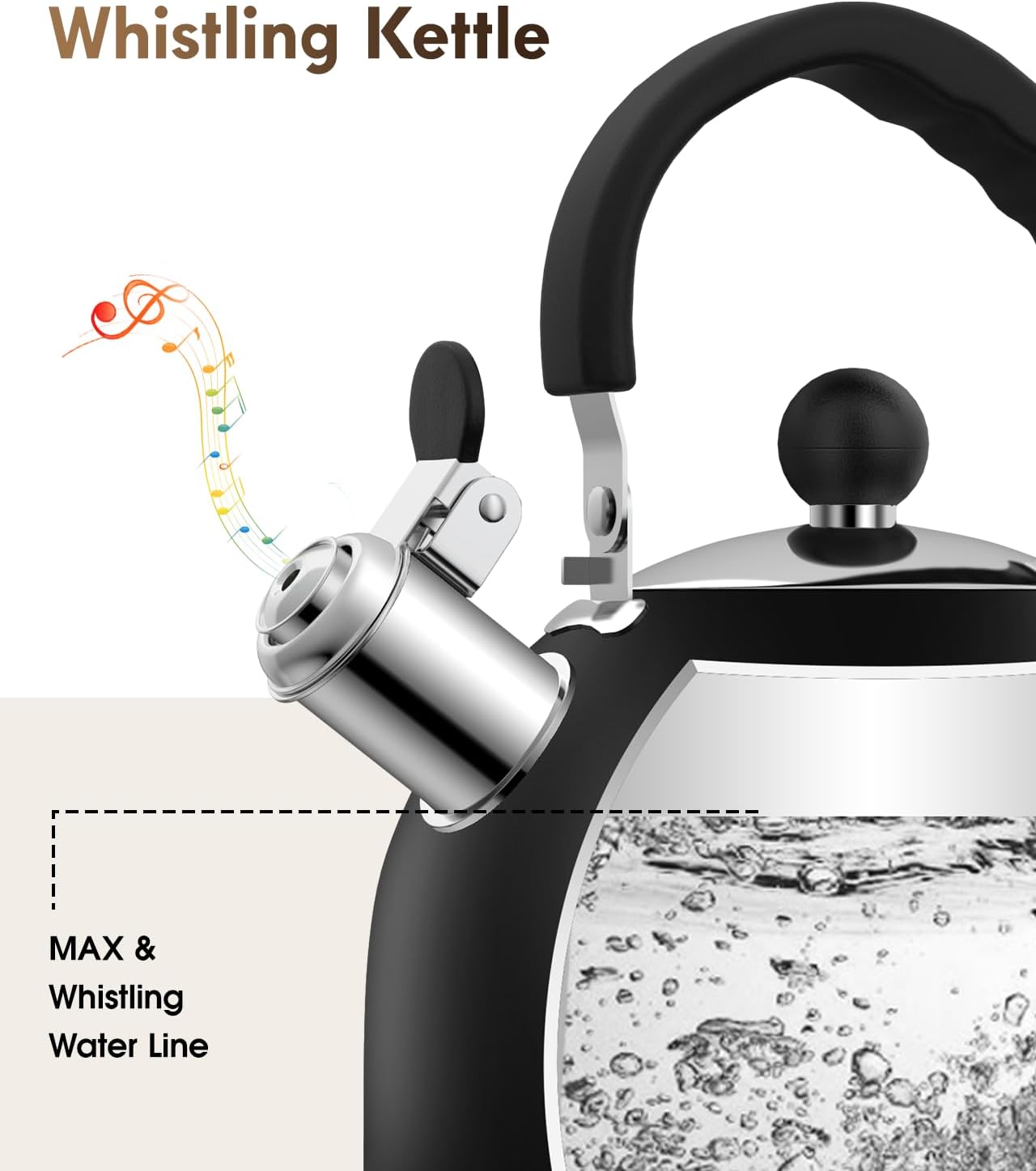 Premium Stainless Steel Tea Kettle for Stove Top