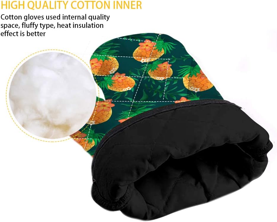KEIAHUAN Tribal Oven Mitts Set Heat-Resistant Anti-Slip Premium Cooking Gloves