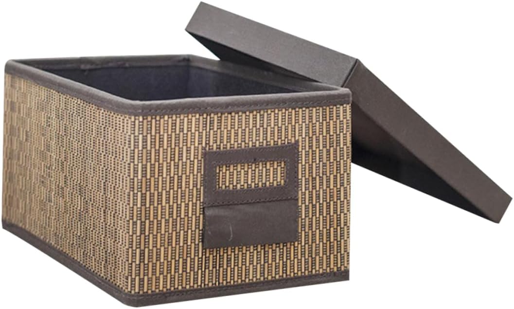 BESTonZON Wicker Laundry Basket with Lid Drawer Organizer