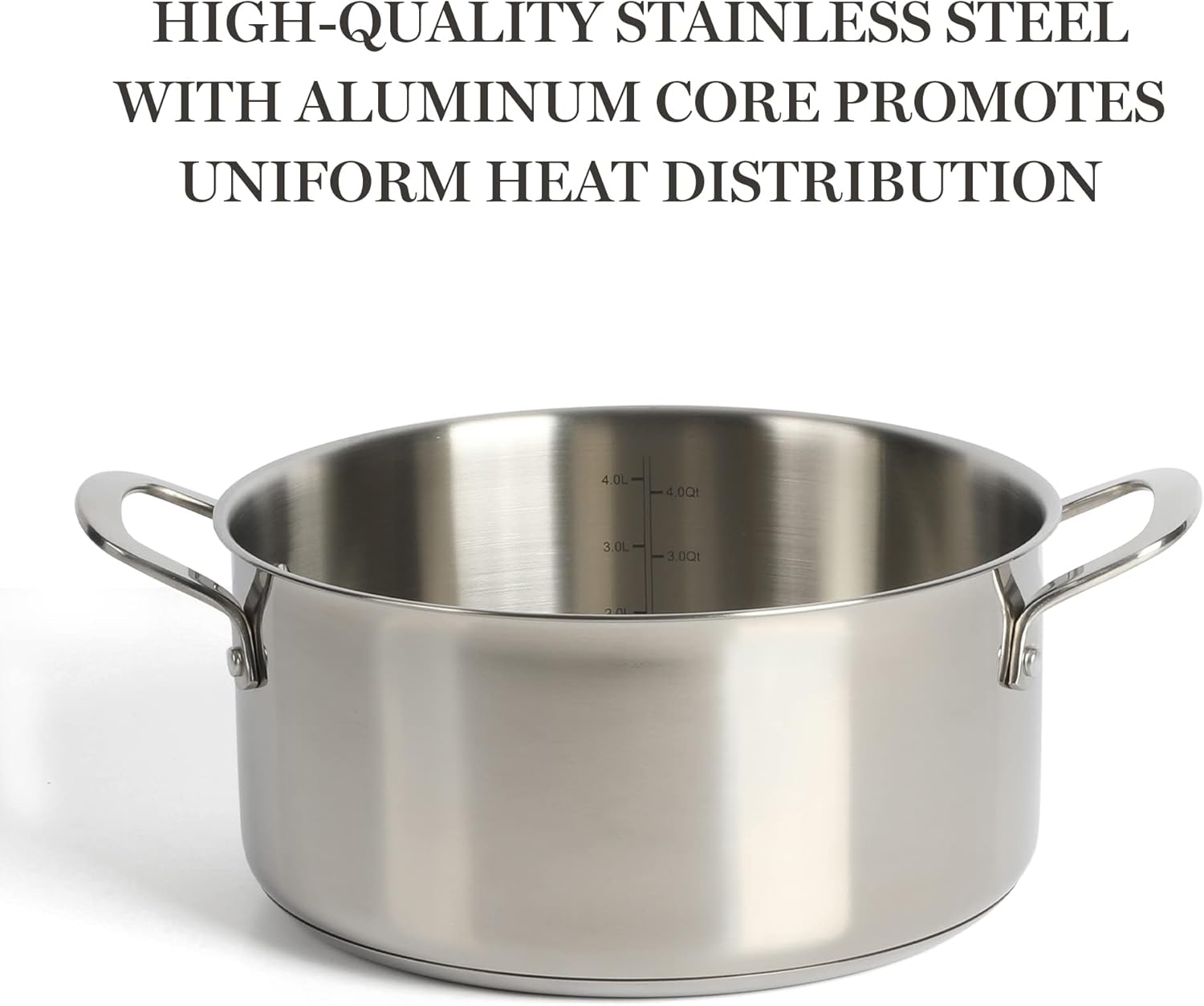Martha Stewart 5-Quart 188 Stainless Steel Dutch Oven