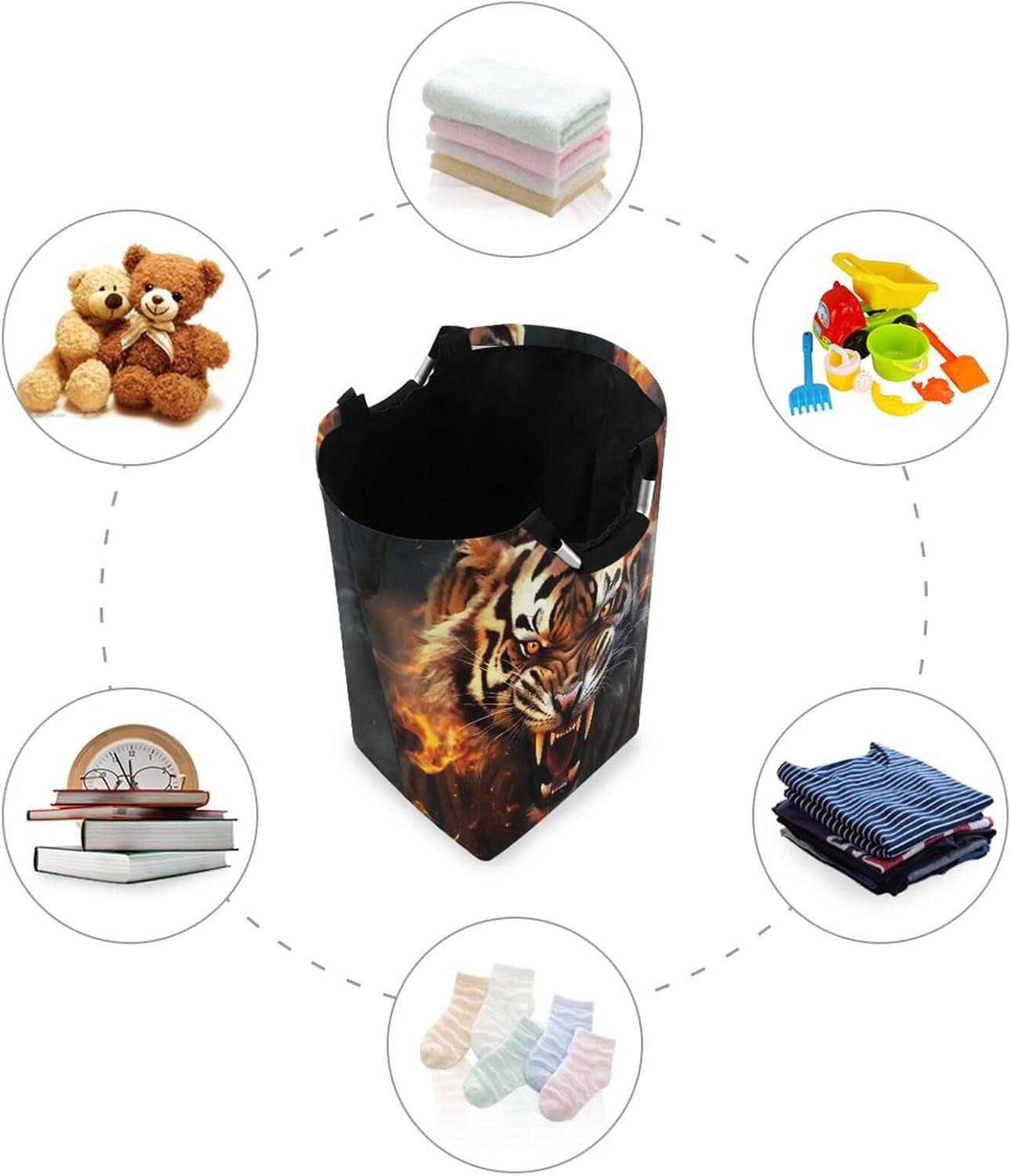 Kigai Collapsible Laundry Basket with Handles Perfect for Storage