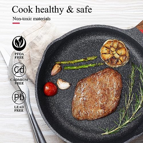 Vinchef 95-inch Nonstick Cast Aluminum Frying Pan