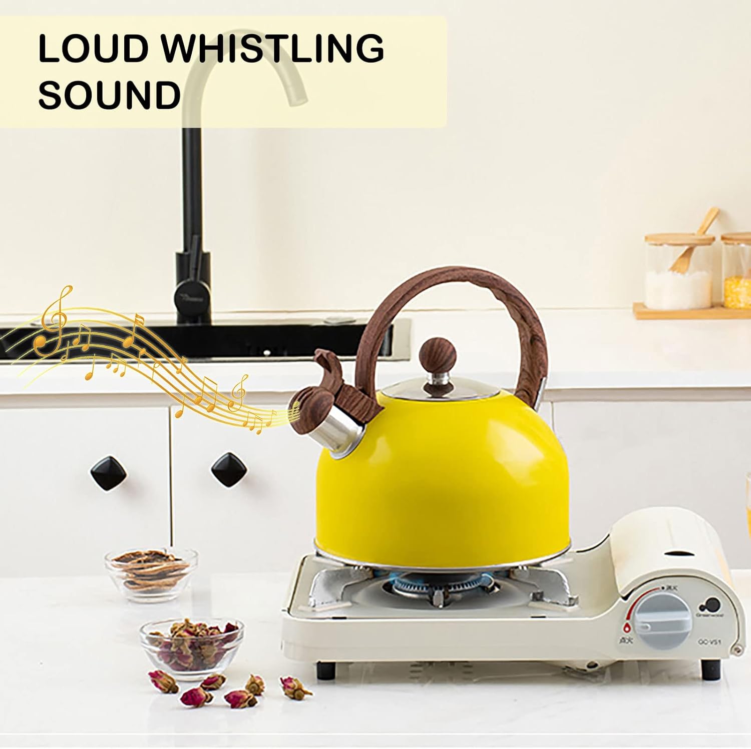 Livefunni Whistling Stove-Top Tea Kettle 25L