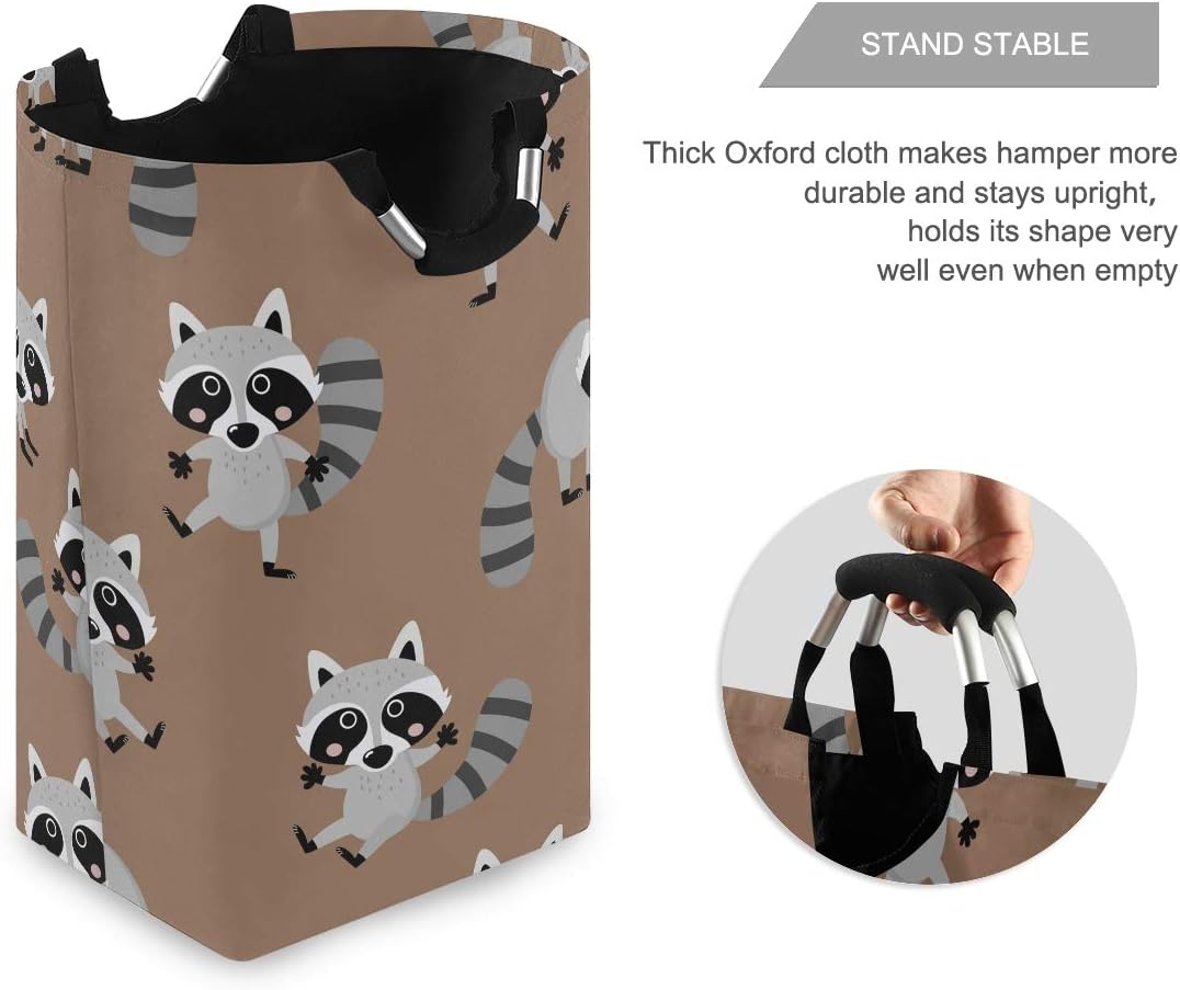 MOYYO Animal Cute Raccoon Laundry Basket - Durable Collapsible Organizer
