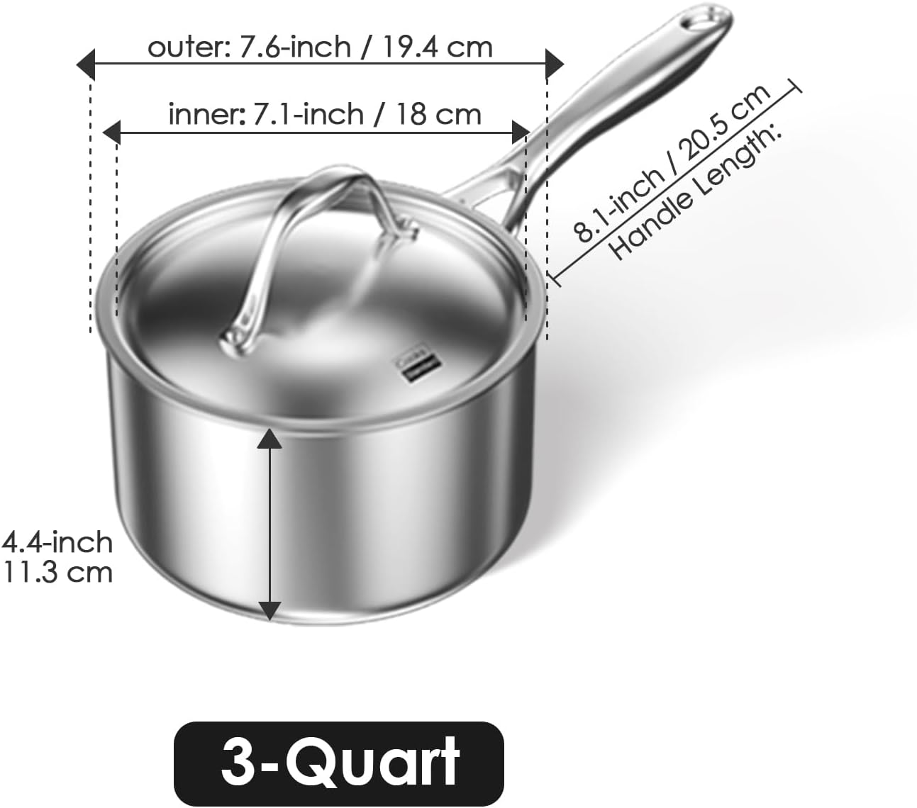 Great for cooking with 1810 stainless steel construction and robust design