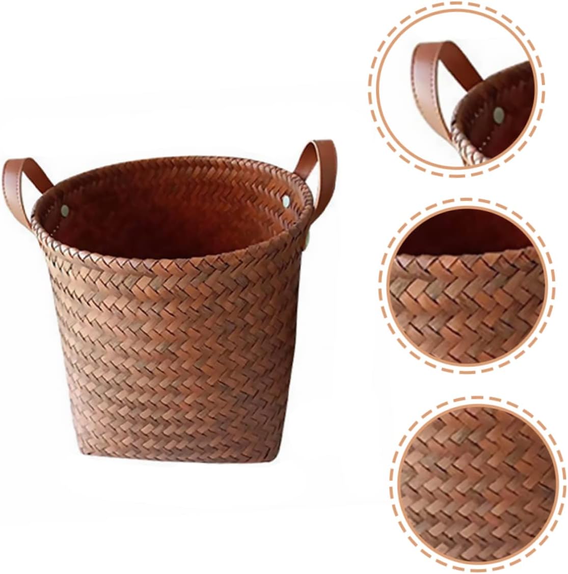Versatile Wicker Storage Basket For Cars Toys Laundry