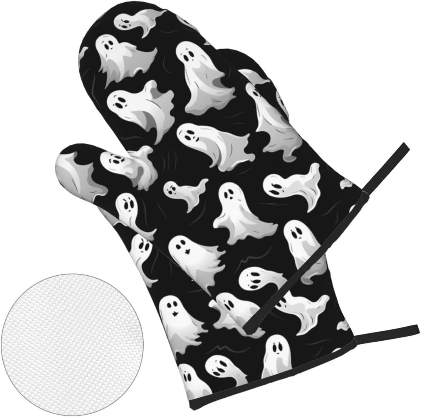 Exclusive Halloween Set 4PCS Heat Resistant Oven Mitts Potholders