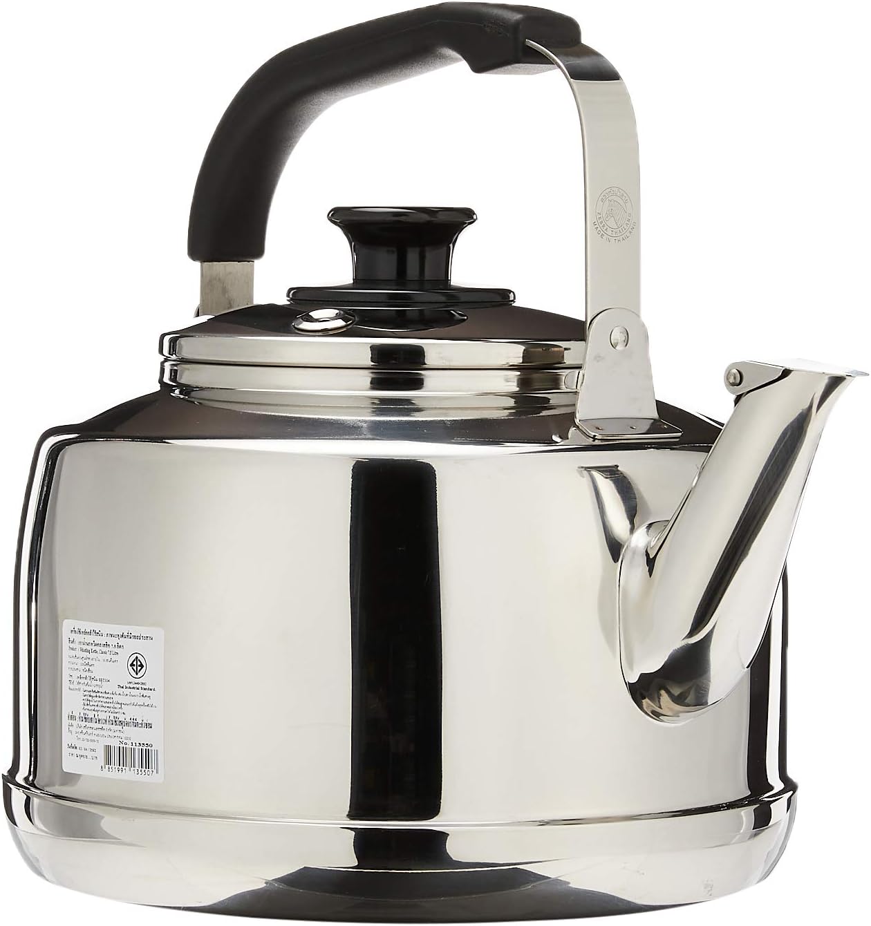 Zebra 75 Liter Polished Mirror Finish Stovetop Teakettle