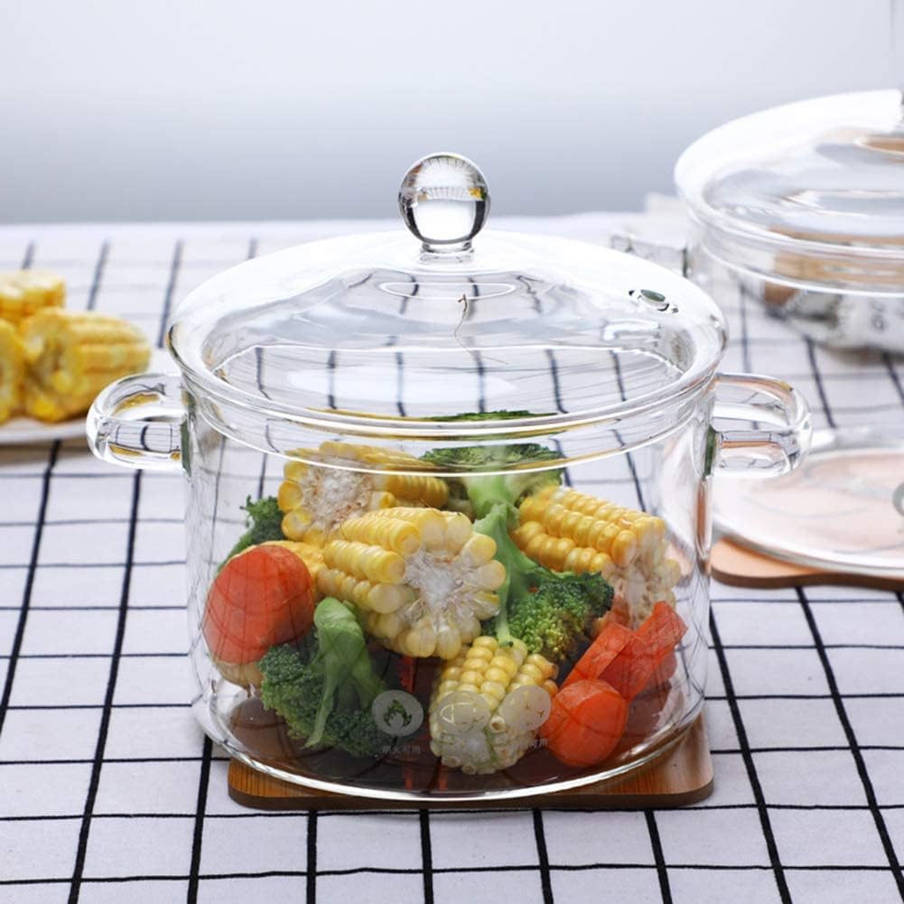 Miecux saucepan 15L Heat-Resistant cooking pot 50OZ
