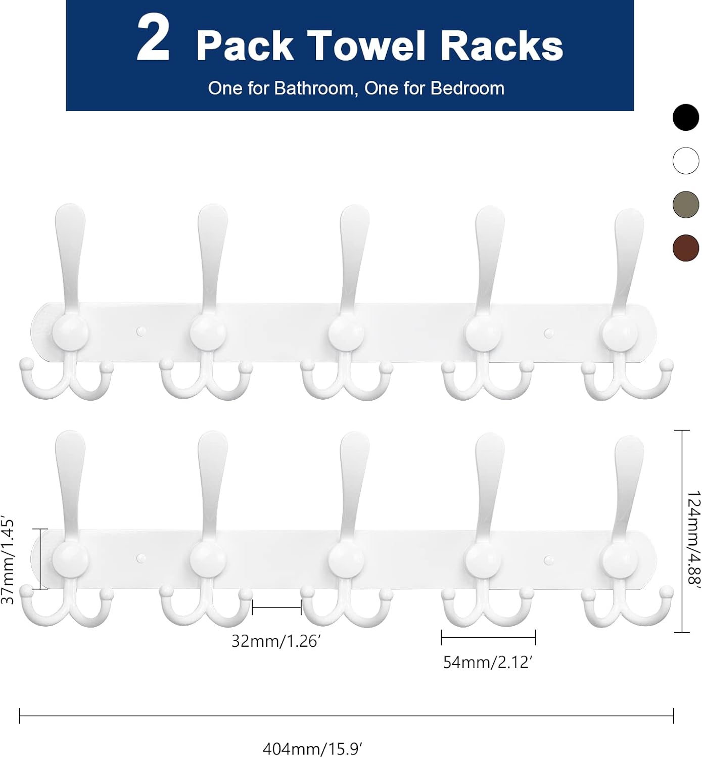 Sturdy Rustproof NearMoon Coat Rack